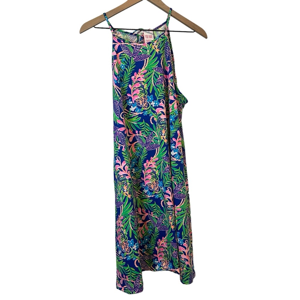 Lilly Pulitzer Margot Dress in Borealis Blue How You Like Me Prowl - Picture 3 of 5